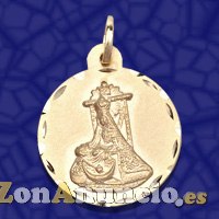 MEDALLA VIRGEN DE LAS ANGUSTIAS EN ORO Y EN PLATA.